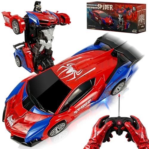 Gozuein Ferngesteuertes Auto Roboter Spielzeug, RC Car mit 360°...