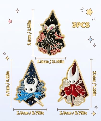 Image of 3 PCS Anime Enamel Pins, Bag Pins and Badges for Bags, Anime Accessories for Formal Wear and Collections, Versatile Pins for Bags and Jackets