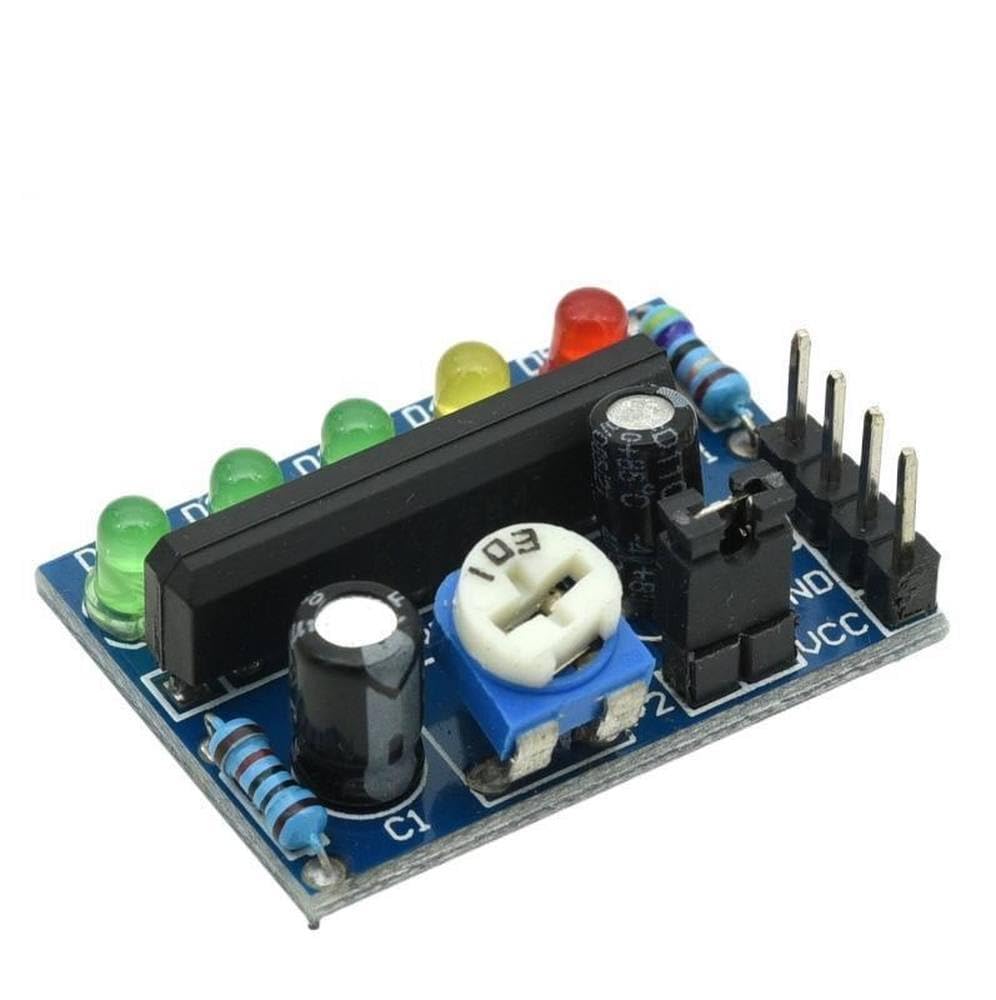 KA2284 DC 3.5V-12V Power Audio Voltage Level Indicator Battery Capacity Indicator Red Green LED for Voltmeter Volume VU Meter