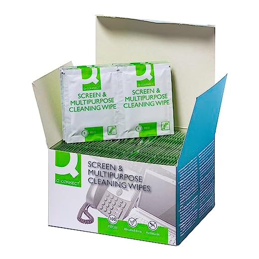 Q-Connect - Toallitas limpiadoras para pantalla y multiusos (100 unidades)