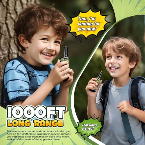 Comedyfun Toys For 3-8 Year Old Boys: Comedyfun Mini Robots Walkies Talkies 2 Pack Halloween Christmas Birthday Gifts For 3 4 5 6-8 Year Old Boys Toys For 5 6 7 8-10 Year Old Boy Adventure Game Hiking Camping thumb #1