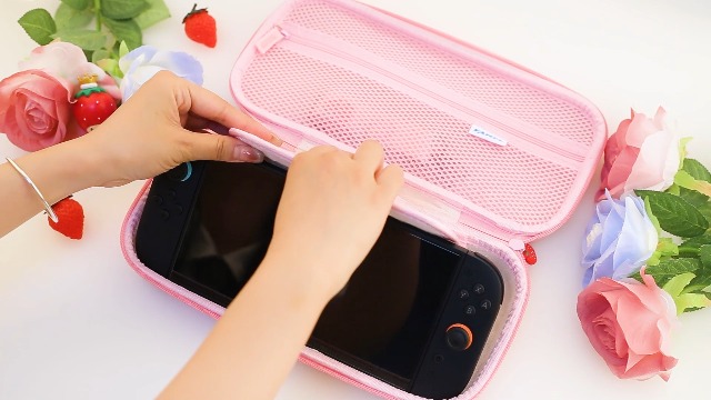 Amazon.com: GLDRAM Pink Strawberry Case for Nintendo Switch 2
