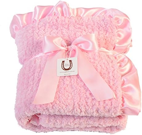 Max Daniel Baby Pink Chenille - Double Sided- Ruffle Edge 1191