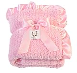 Max Daniel Baby Pink Chenille - Double Sided- Ruffle Edge 1191