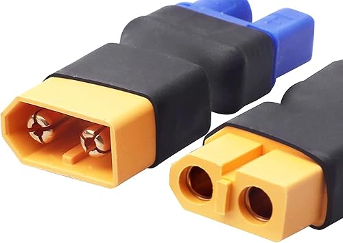 Miniatura 4 de Youme - Juego de 4 conectores EC5 a XT60 macho hembra compatibles con Arrma E-flite RC Car Truck Avión Lipo Battery ESC Balance Charger Motor