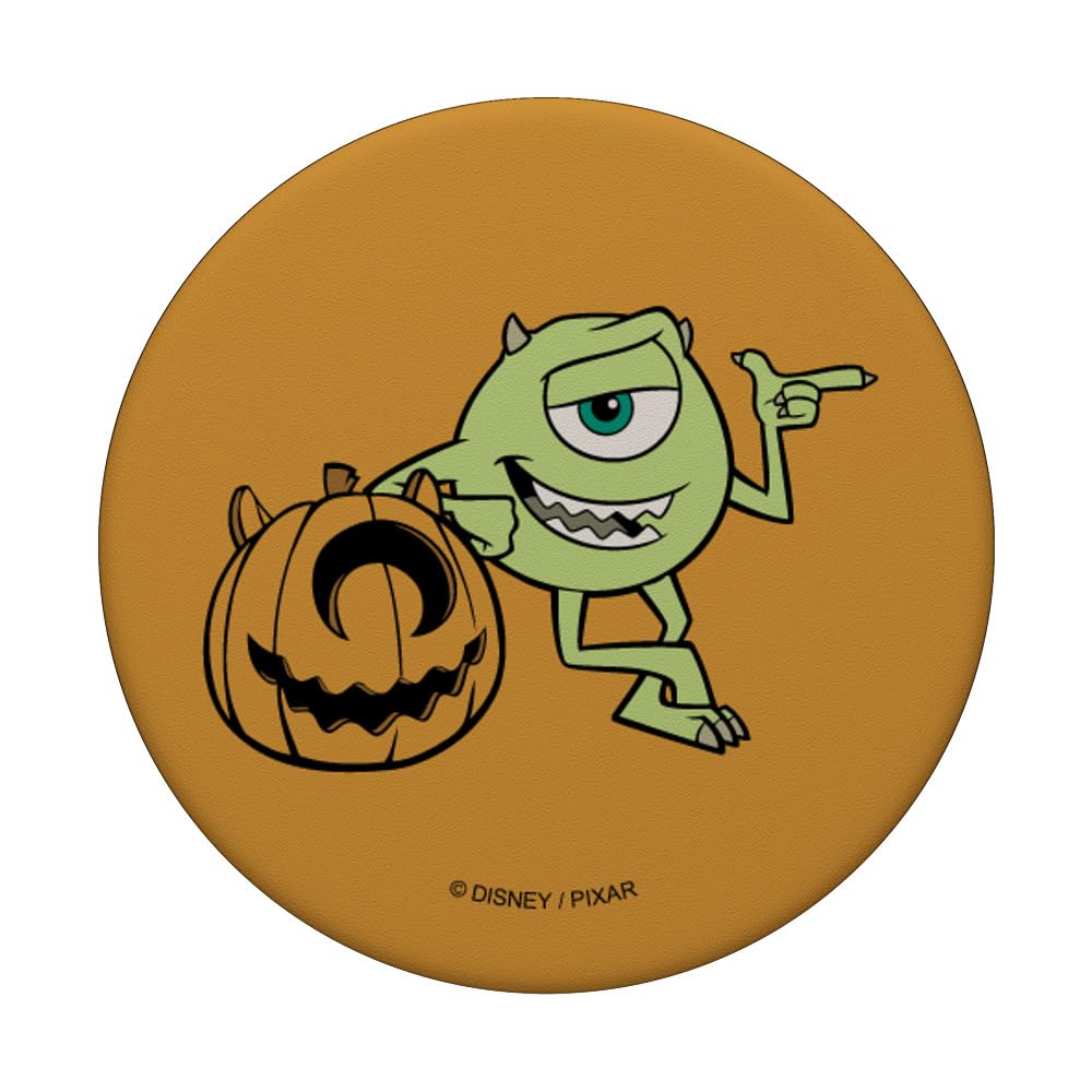 Amazon.com: Disney PIXAR Monsters Inc. Mike Jack-o'-Lantern Pumpkin  PopSockets Standard PopGrip : Cell Phones & Accessories
