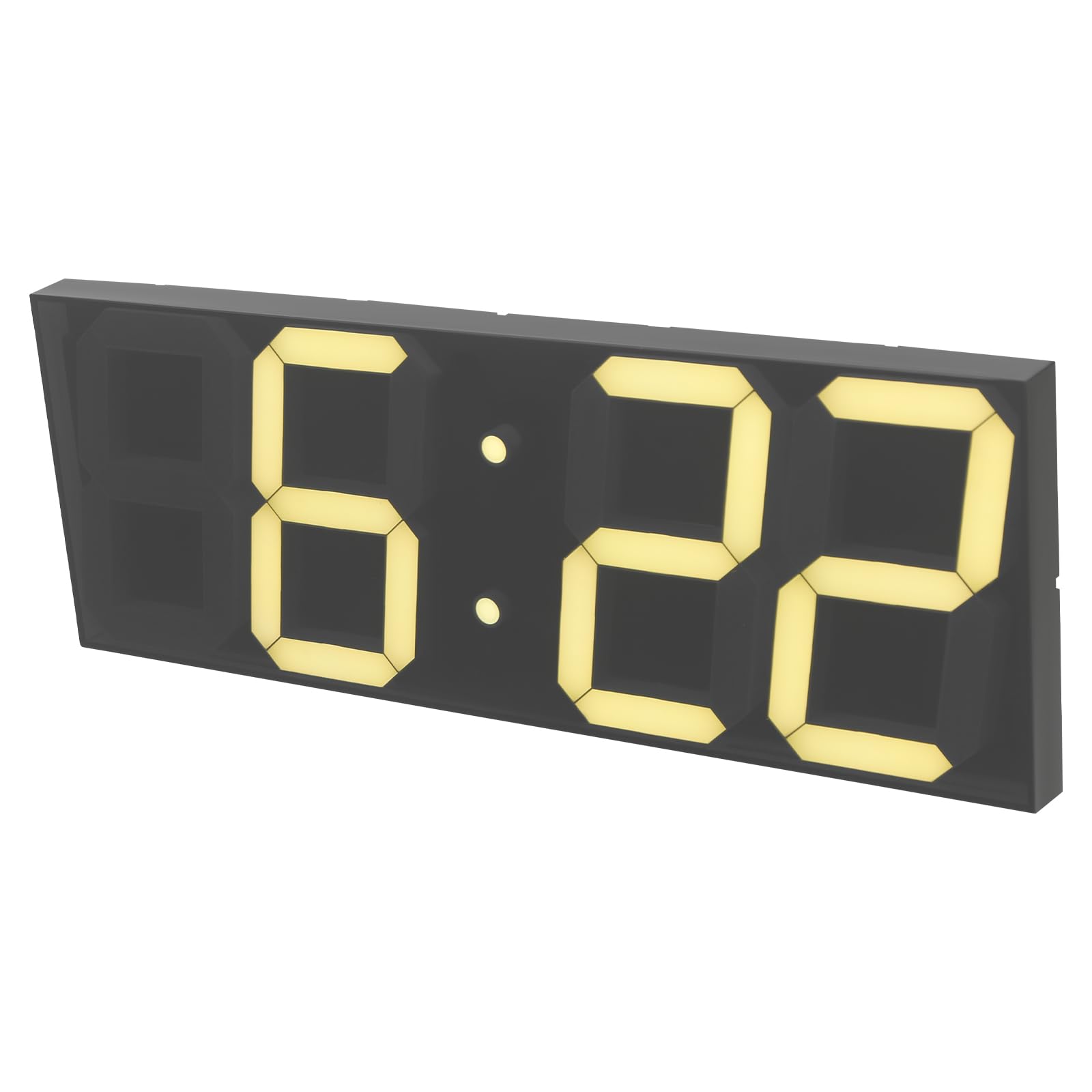 Reloj despertador inteligente para pared, reloj digital LED, reloj de pared con hora, fecha, temperatura, mesita de noche, reloj, función de memoria, reloj de mesa, 4 módulos de memoria, relojes de
