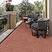 44 Warm and Romantic Style Plastic Interlocking Deck Tiles, Standard Size 11.8 