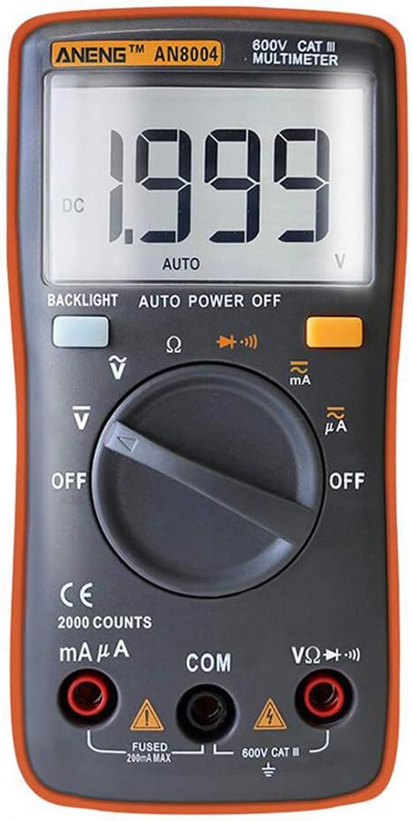 Front view od ANENG AN8004 Digitalni multimetar