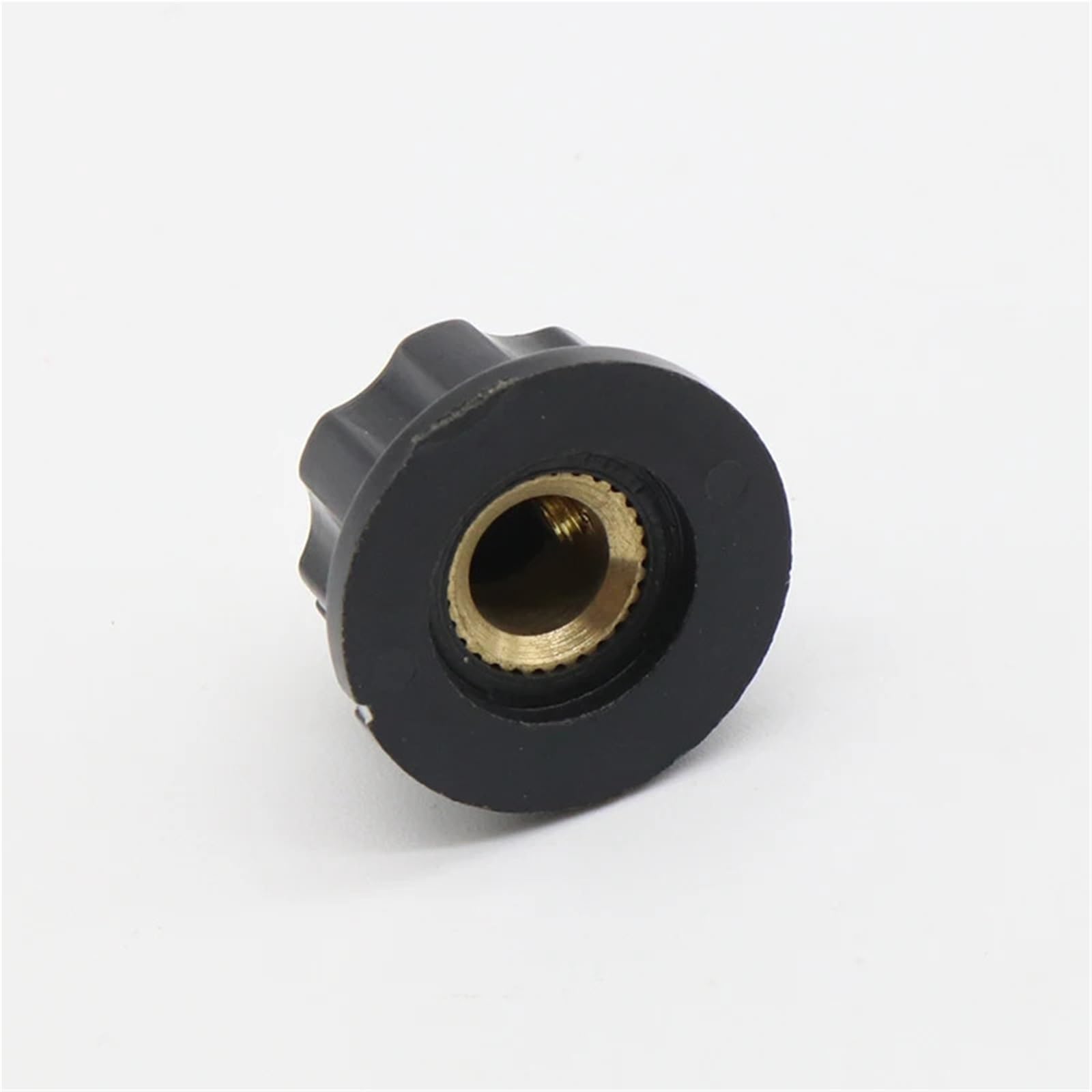 Bouton de potentiometre anti glissement en bakelite 6mm pour reparer un axe de commande use