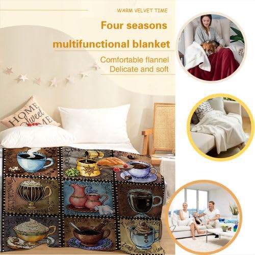 Manta Polar 220 x 240 Bebida Colorida, Mantas para Cama 105 de Franela Cálida y Cómoda para Niños y Adultos, Mantitas para Sofá Reversible para Cubre Sofa Colchas, Fácil de cuidar_j743