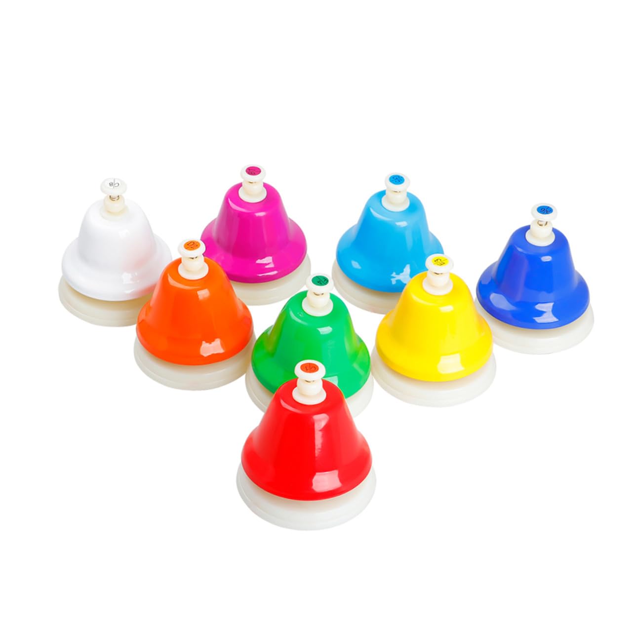 BESPORTBLE Juego de Campanas de Ocho Tonos para Niños, Juguete de Educación Temprana Acero Inoxidable, Instrumento Musical de Percusión Adecuado para Juegos y Aprendizaje
