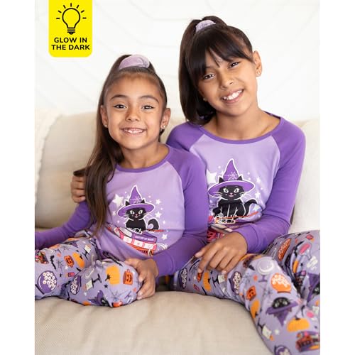 Image of The Children's Place Baby and Kids' Sibling Matching Halloween and Holiday Pajama Sets, Cotton