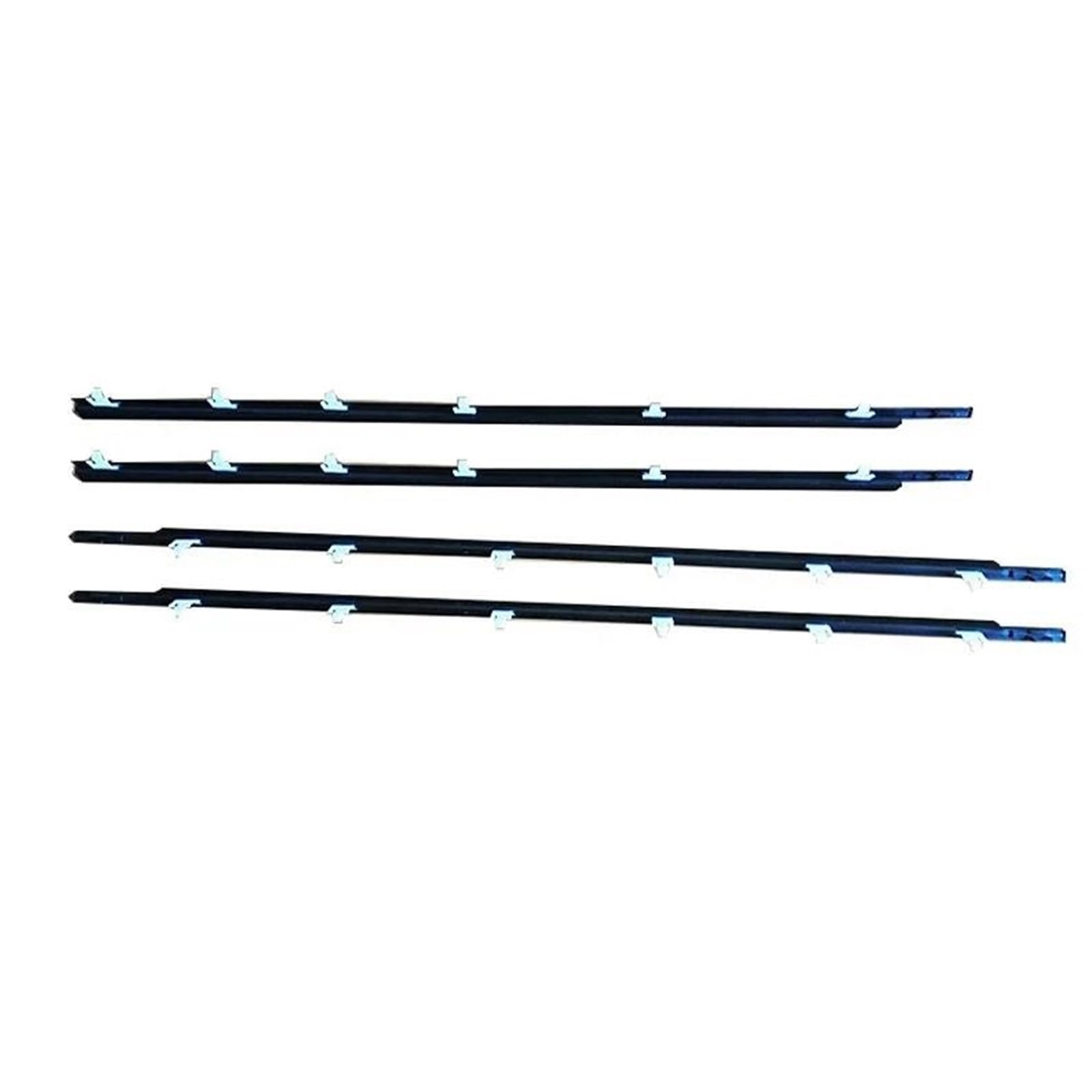 Snwdbh One Color 4Pcs Car Door Window Weatherstrip For Toyota For Avanza 2003-2011 Side Glass Moulding Rubber Trim Seal Belts Waterproof Exterior Belt