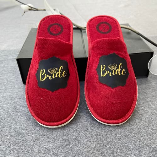 Image of BRIDE Home Slippers For Women And Props For Wedding Shoot & Gifting