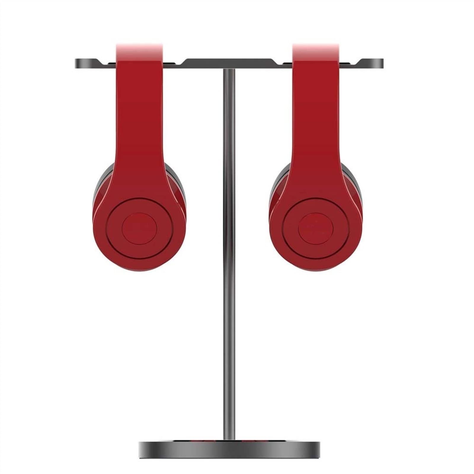 Supporto per Cuffie, Gancio per Auricolari, Supporto da scrivania in Alluminio per Due Auricolari con Cuscinetto Antiscivolo per Videogiochi.