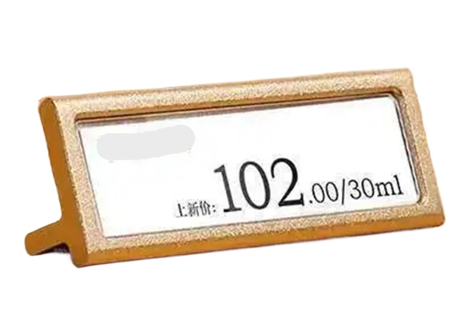 Mlyvax 6pcs Supermarket Red Wine Tea Label Holder Silver Metal Aluminum Alloy Commodity Price Tag Display Frame(Rose gold)