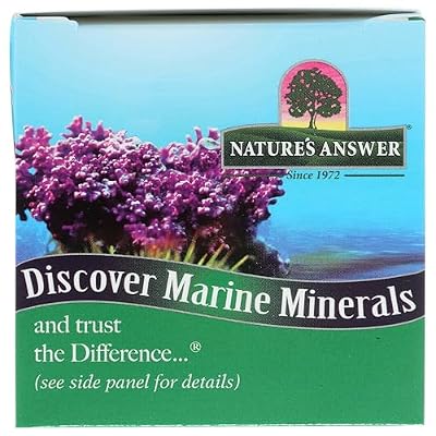 Nature's Answer Marine Based Magnesium, Super Concentrated 500mg | Plant Based | Red Algae & Seawater Derived | Alcohol-Free & Gluten-Free | Vegetarian Capsules 90ct