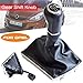 Kakulkomen 5 Speed Manual Gear Shift Knob Lever Gaiter Boot Cover Case for Vauxhall OPEL Astra III H 1.6 2004 2005 2006 2007 2008 2009 2010 (5 Speed-Black)