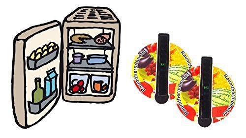 Preisvergleich Produktbild 2 Stück Set Kühlschrank , Gefrierschrank , Eisschrank , Kühl Thermometer