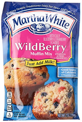Martha White WildBerry Muffin Mix (Pack of 3) 7 oz Bags