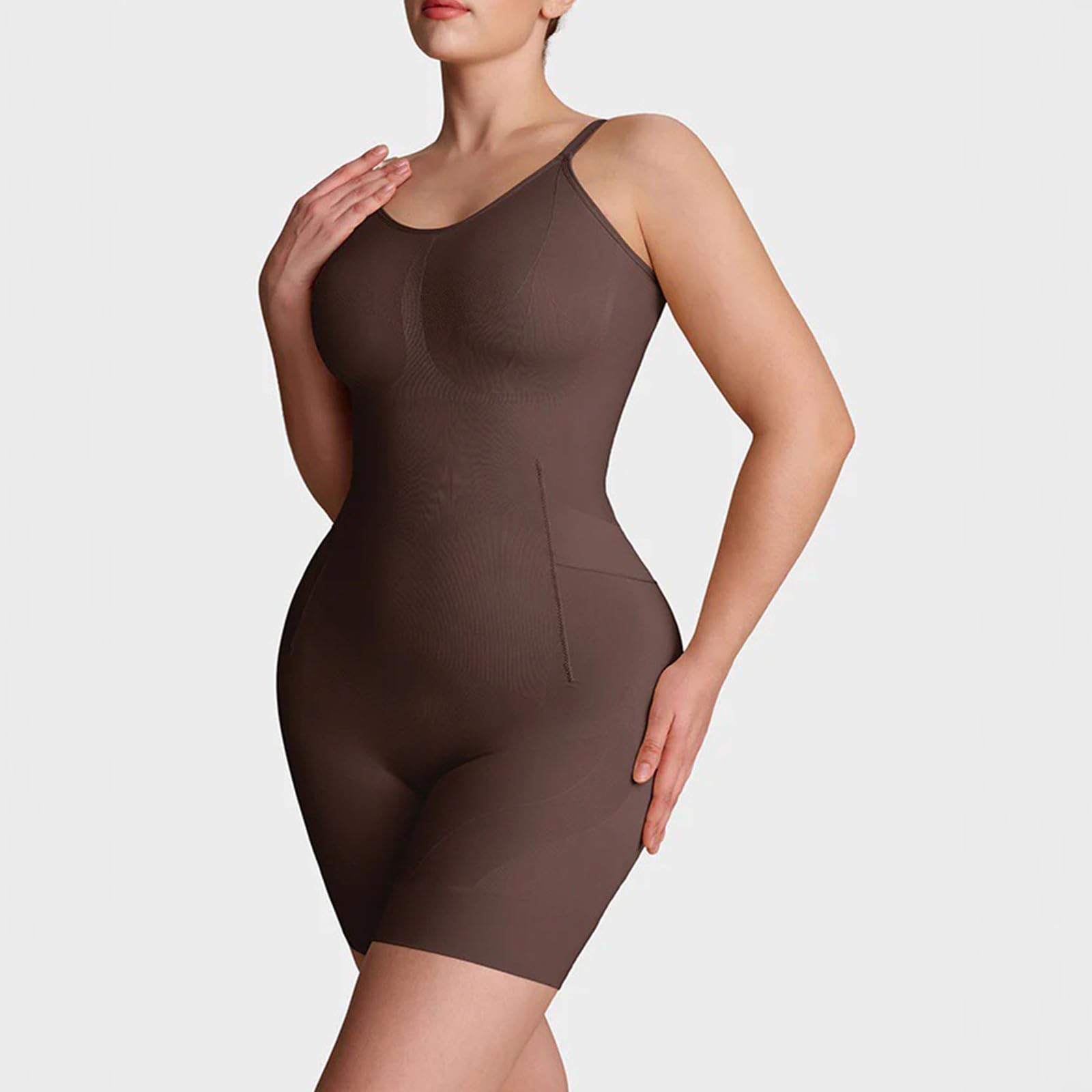 Body amincissant pour femme - Contrôle de l'abdomen invisible sous les vêtements - Short de levage des fesses - Combinaison galbante