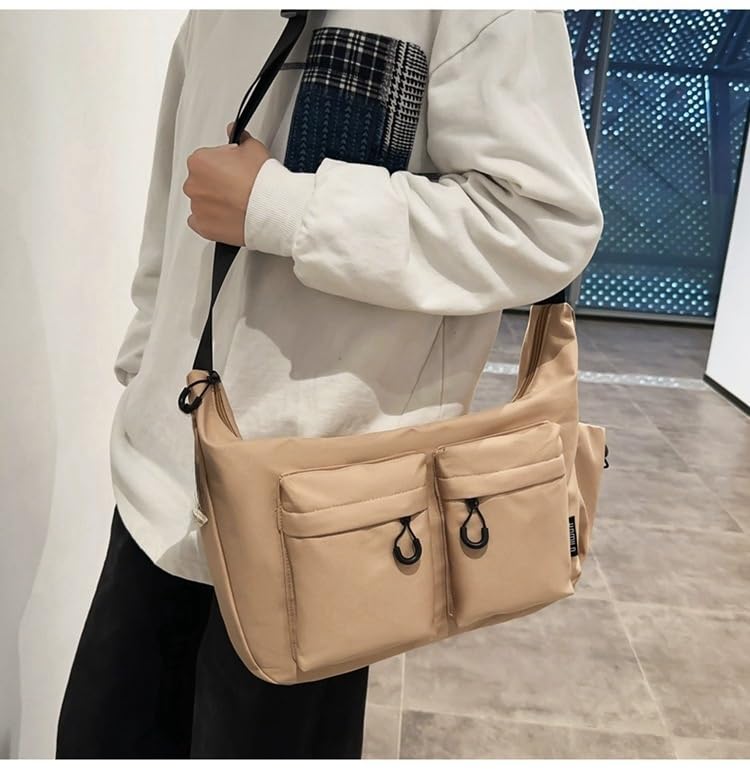 Dallaswind Large Capacity Canvas Bag – Waterproof Shoulder Purse & Messenger Bag with Multiple Pockets for Travel & Daily Use4