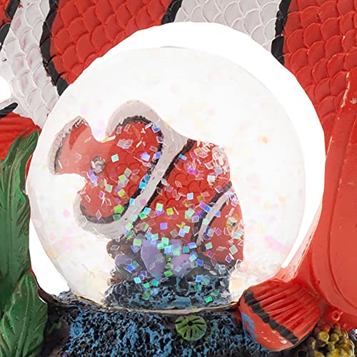 Striped Clown Fish Figurine 45Mm Glitter Snow Globe Decoration #TOP3