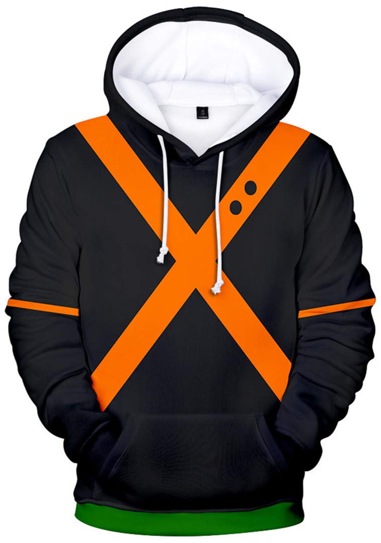 Silver Basic Boys Sweatshirt 3D Printed My Hero Academia Hoodie Inspired by  Japanese Popular Anime My Hero Academia Cosplay Uniform