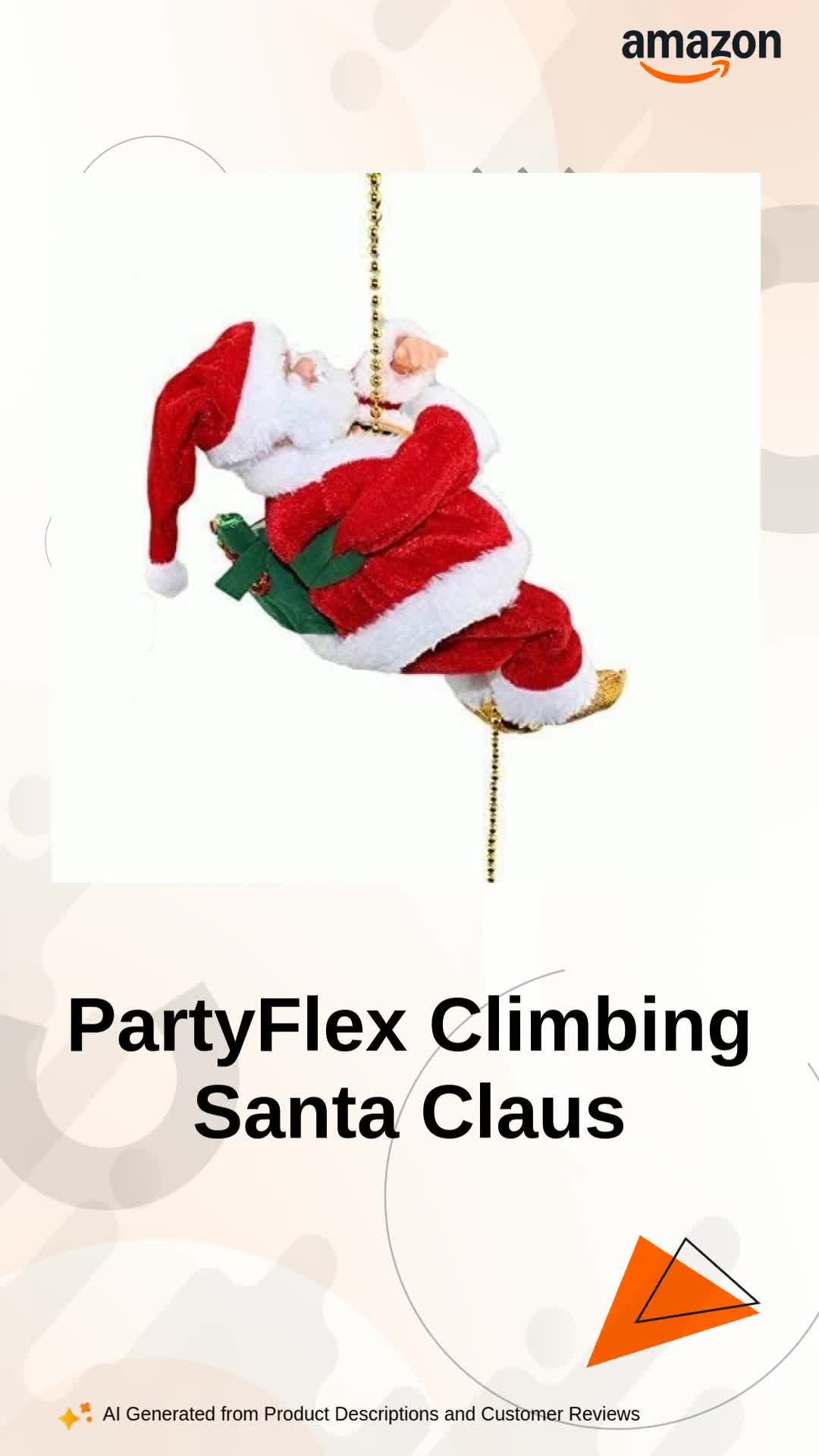 Buy PartyFlex Decorative Climbing Santa Claus with Light and Loud