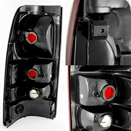 AKKON - For Silverado Truck 1500/2500 HD /3500 Black Smoked Headlight + Bumper Signal + Red Smoked Tail Light