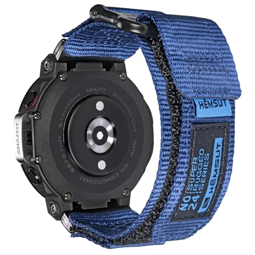 Image of torbollo Watch Straps Compatible with Amazfit T-Rex /T-Rex 2 /T-Rex Pro /T-Rex Ultra, Rugged Nylon Replacement Sports Watch Band with Woven Loop Design for Men