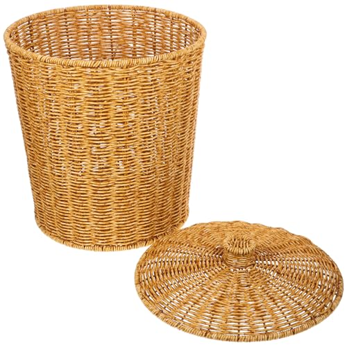 Corbeille à linge avec couvercle et panier de stockage stable ORFOFE