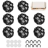 【Hohe Tragkraft】- Durch die innovative Fünf-Punkt-Konstruktion tragen 4 mini rollen für möbel bis zu 150 kg. Die kugelrollen für möbel sind skalierbar – fügen Sie bei Bedarf einfach weitere Rollen hinzu für noch mehr Stabilität unter schweren Lasten