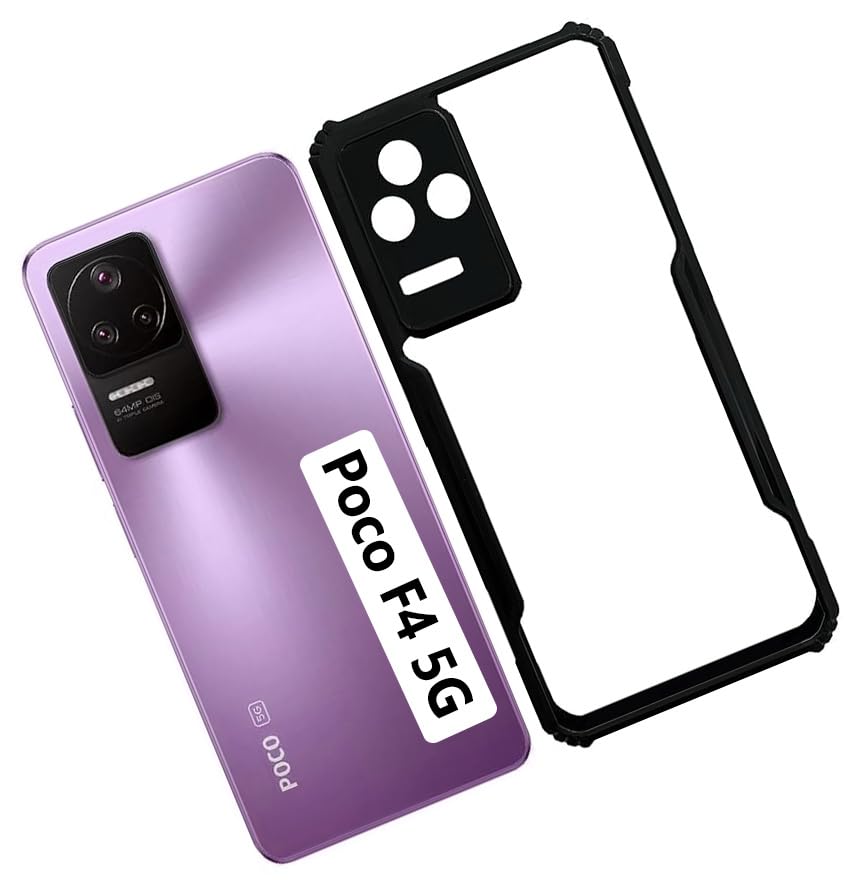 COBERTA Back Cover for POCO F4 5G Back Cover Case - Black Transparent (B0CGN6MB22) Amazon Price History, Amazon Price Tracker