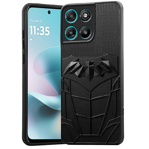 Image of Amazon Brand - Solimo Back Cover for Moto G67 Power 5G | 3D Silicon with Cloth | Shockproof | Stylish Bumper Case (Black)