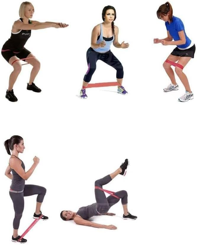 Miniatura 3 de 5-Piece Pilates Resistance Bands Set  Multi-Resistance Level Workout Bands for Pilates, Strength Training & Flexibility Stretching (Pink & Purple)