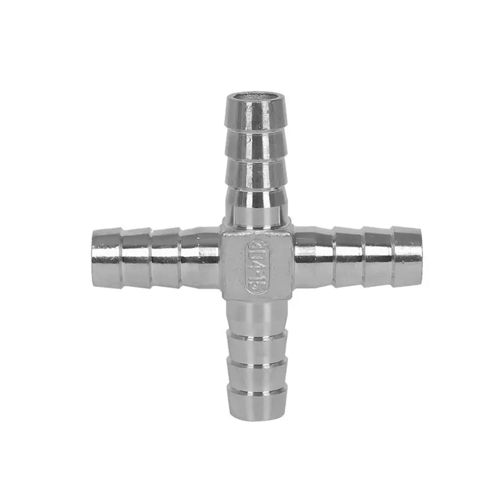 BFsaceqa Hose Barb 304 Stainless Steel T L Y Type Cross Three Way Pipe Fitting Connector Water Gas Fuel(Cross Hose Fitting,10mm)