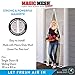 Magic Mesh Deluxe, White | Magnetic Screen Door, Heavy Duty, Magnetic Closure, Door Net, Patio Screen, Sliding Door Screen, Bug Screen for Doorways, Kid & Pet Friendly | Size 39