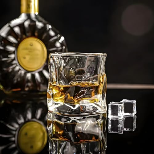 Image of bellemax 300ML Juice and Water Glass Stylish Crystal Highball Drinking Glasses, Medium Size Tumbler Glasses for Juice, Water, Milk, lassi, Cocktails and Sharbat (TR-03, 6 Count (Pack of 1))