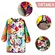 FAMIDIQGO Art Smock For Kids Waterproof Artist Painting Smocks Toddler Painting Apron with Pocket for Girl Boy Painting Baking