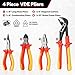 BILITOOLS Insulated Screwdriver & Pliers Set, 1000V Electrical Tools for Electrician Magnetic Phillips Slotted Pozidriv Tips