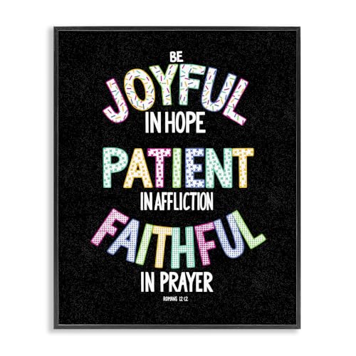 Romans 12 Faithful Prayer, 16 x 20 Inch Framed Giclée Print