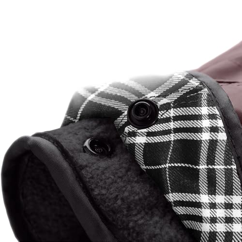 Hunter Hundemantel Uppsala, Farbe: Altrosa, 2in1 Design mit herausknüpfbarem Innenfutter, wasserabweisend, reflektierende Paspeln, geschlossene Bauchseite, optimaler Sitz, Größe: 35