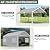 Carport 10x20 Ft, Heavy Duty Car Canopy with Reinforced Ground Bar, Portable Garage with Roll-up Windows and Removable Sidewalls, Galvanized Car Shelter, Large Outdoor Carports (Grey)