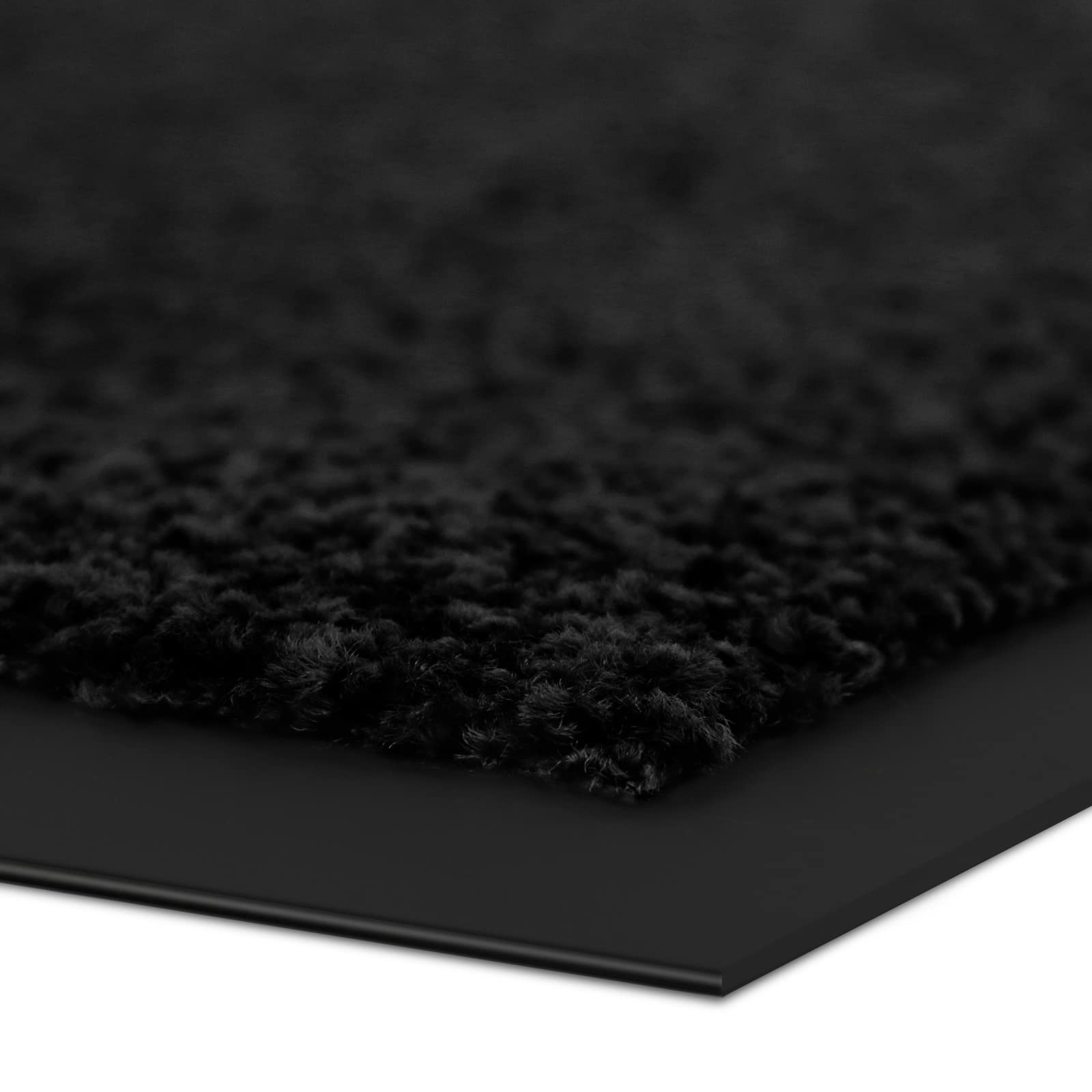 Schmutzfangmatte BRIGHT - Premium Fußmatte einfarbig - Schwarz 120x180 cm
