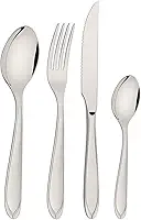 Faqueiro Laguna Aço Inox 32 Peças Serve 8 Pessoas Garfo, Faca, Colher de Sopa, Colher de Chá