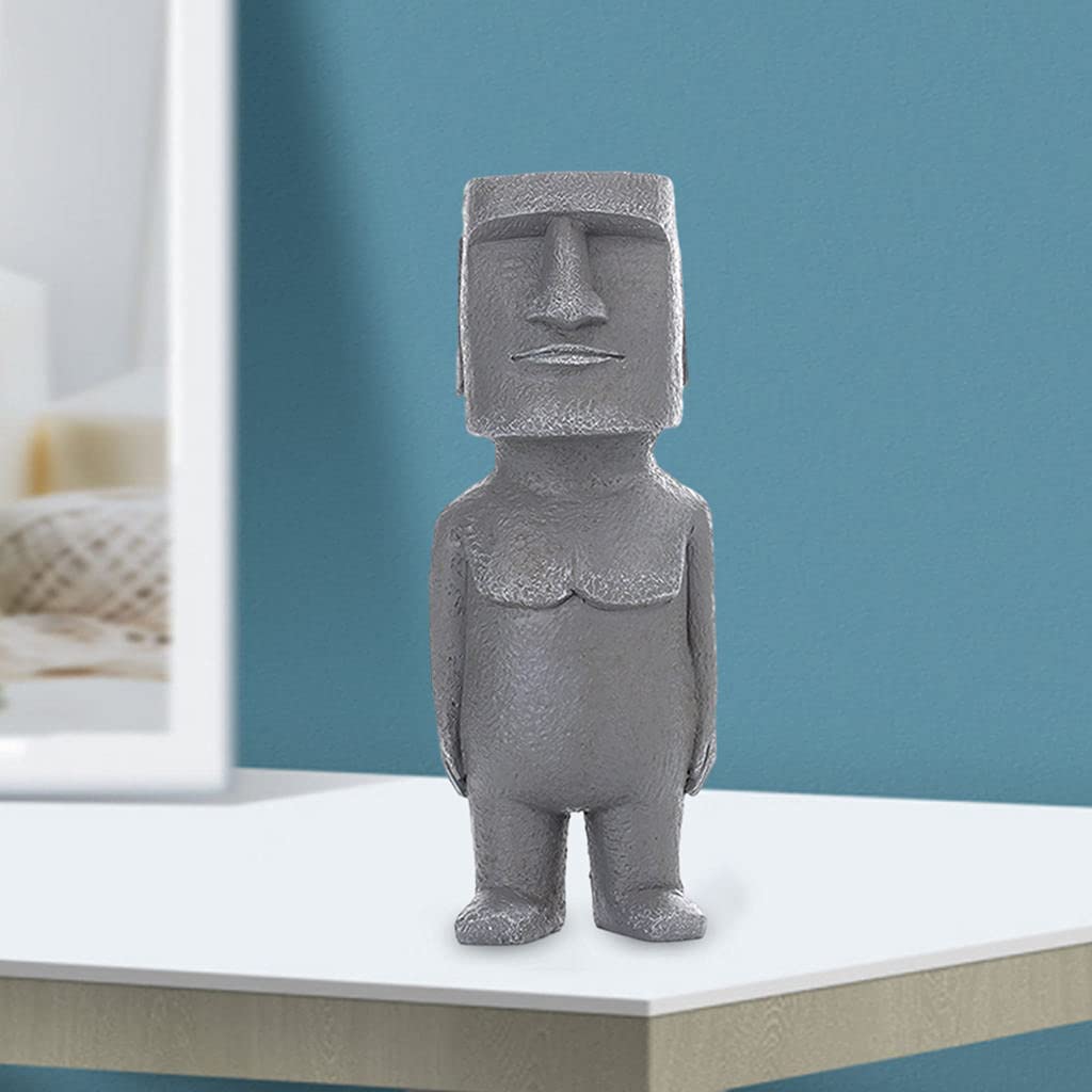 Ovo Pascoa Estatua Resina Moai Isla De Pascua Decoración Retro