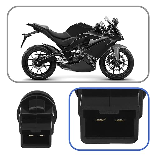 Be In Your Mind Motorrad Starter Schalter Knopf 2 Pin Kompatibel mit Piaggio Kompatibel mit Aprilia Kompatibel mit Derbi Kompatibel mit Gilera