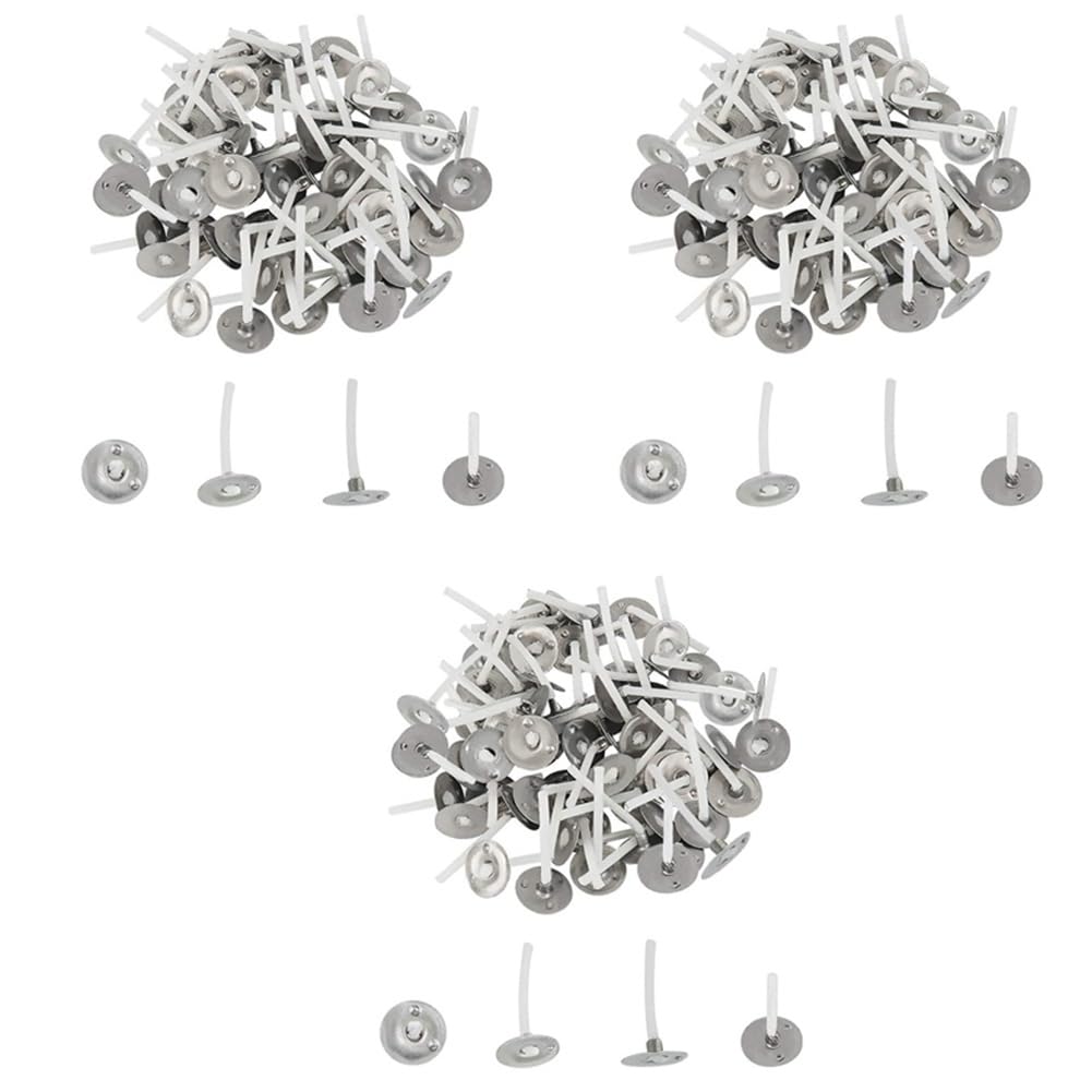 Hndhbfgrt 1500Pcs Candle Wicks 1 Inch Low Smoke Candle Wick with Metal Tabs Tea Light Wicks for Candle Making